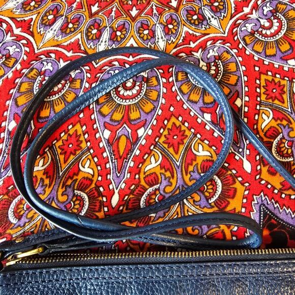 Fossil Blue Leather Cross-Body Bag - Picture 4 of 10